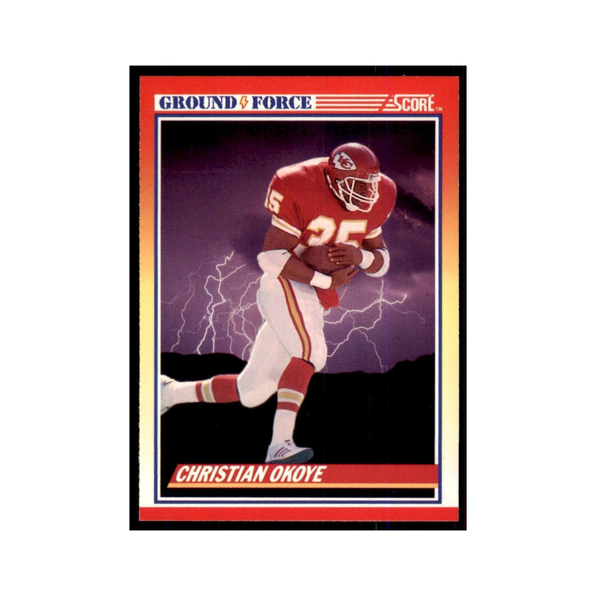 1990 Score Christian Okoye Chiefs #321
