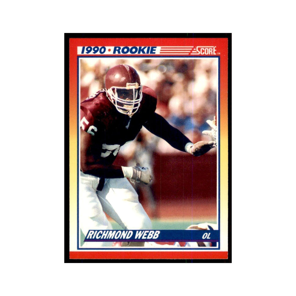 1990 Score Richmond Webb RC Texas A&M Aggies #306