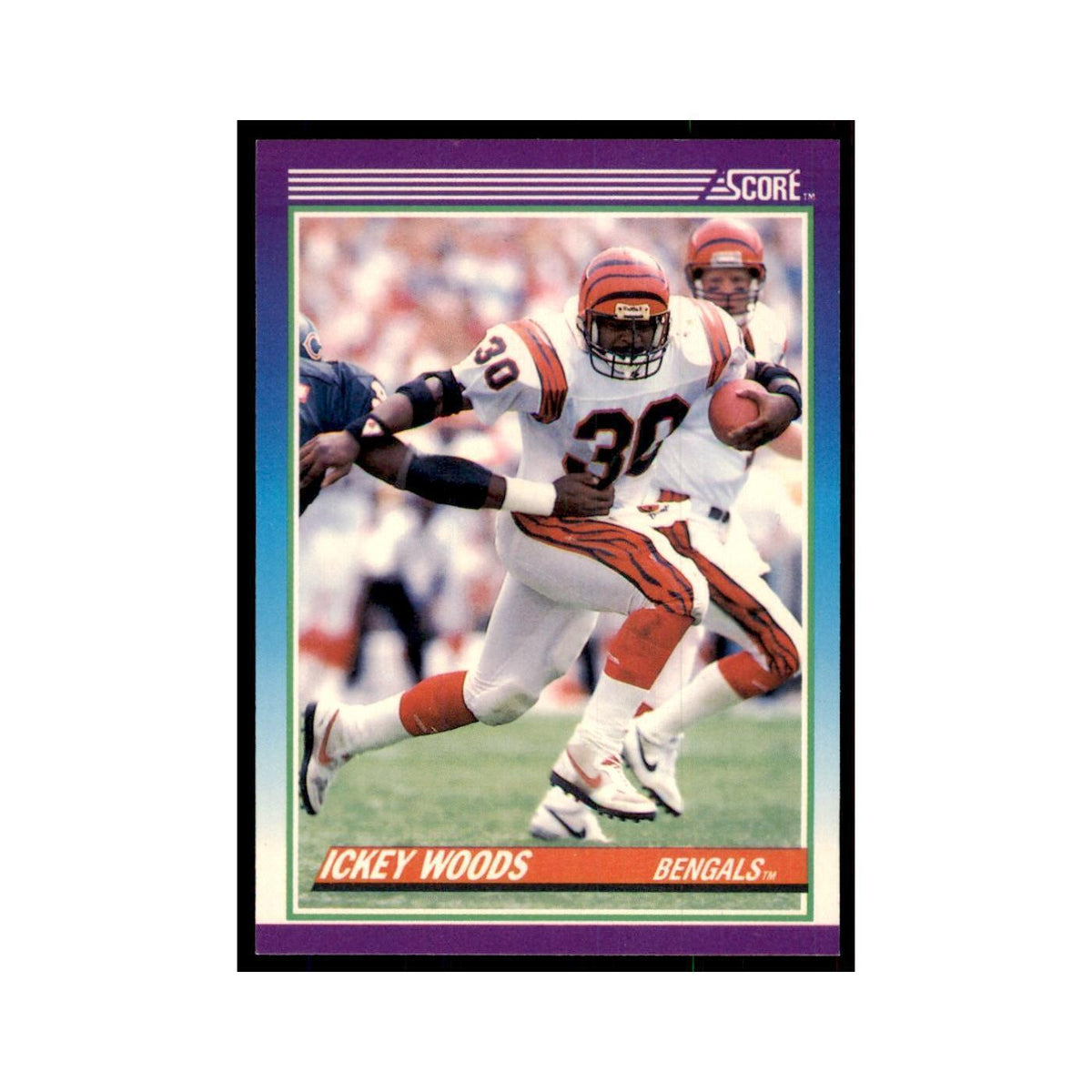 1990 Score Ickey Woods Bengals #130