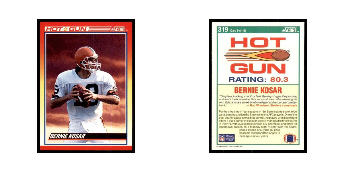 1990 Score Bernie Kosar Browns #319