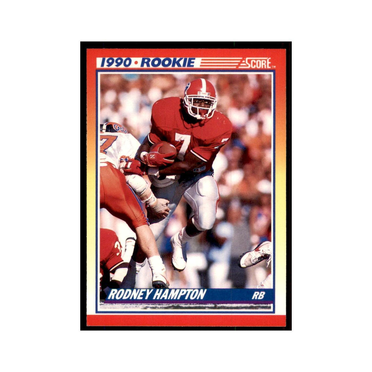 1990 Score Rodney Hampton RC Georgia Bulldogs #307