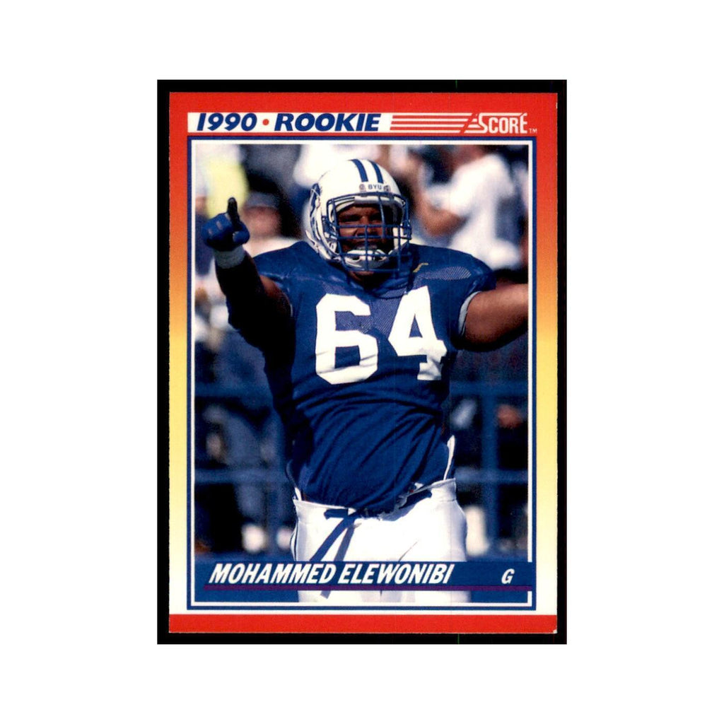 1990 Score Mohammed Elewonibi RC BYU Cougars #303