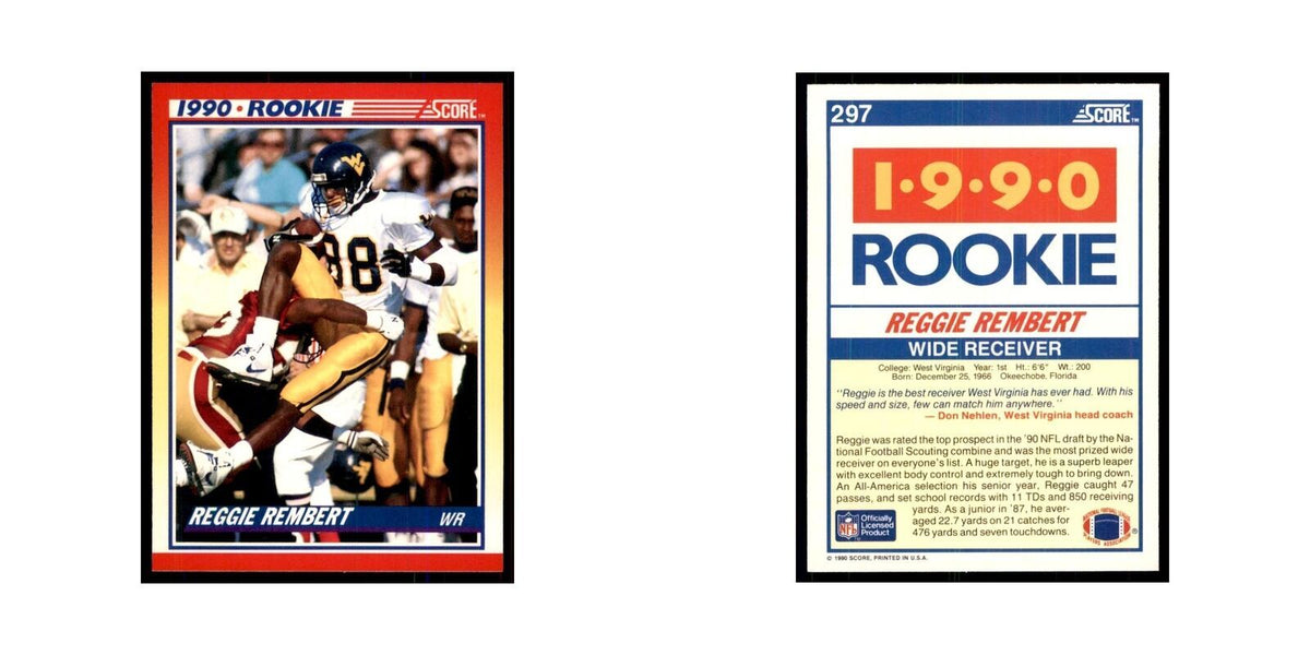 1990 Score Reggie Rembert RC West Virginia Mountaineers #297