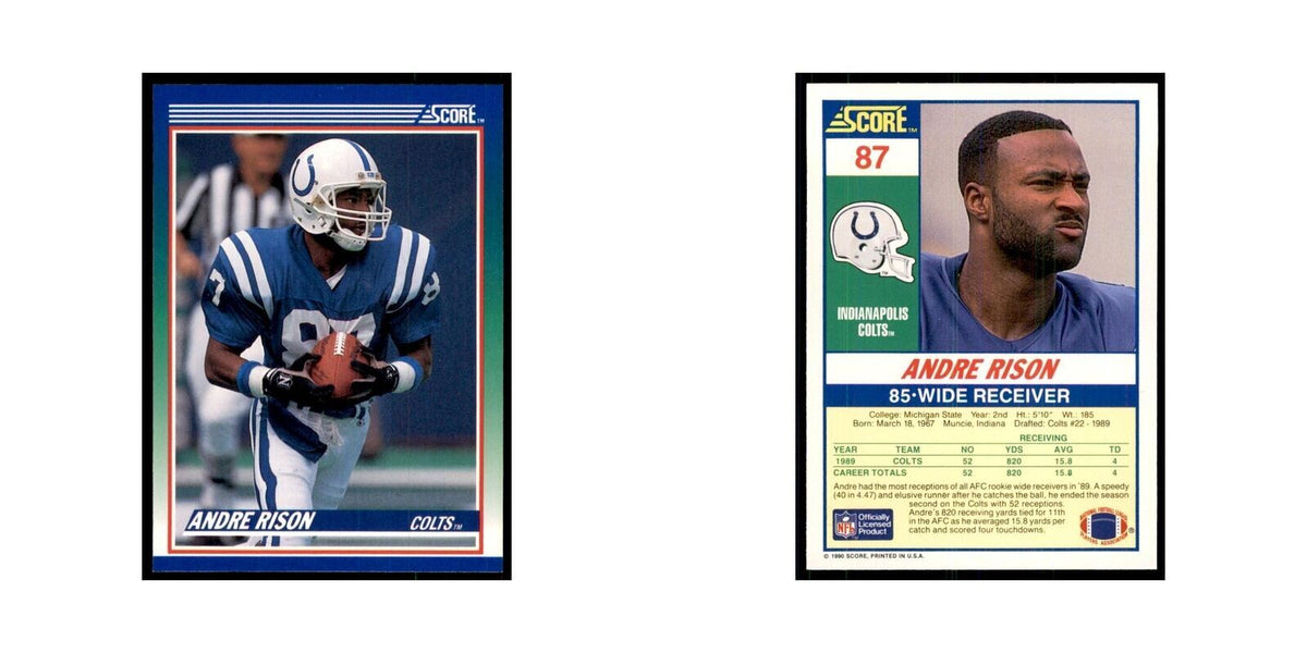 1990 Score Andre Rison Colts #87