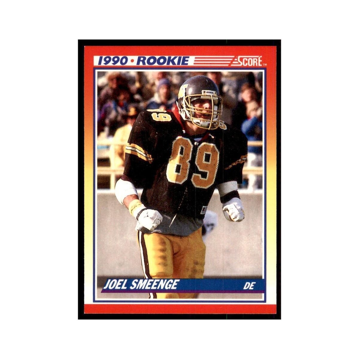 1990 Score Joel Smeenge RC Western Michigan Broncos #294