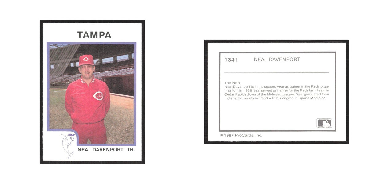 1987 ProCards Minor League Neal Davenport Tampa Tarpons #1341