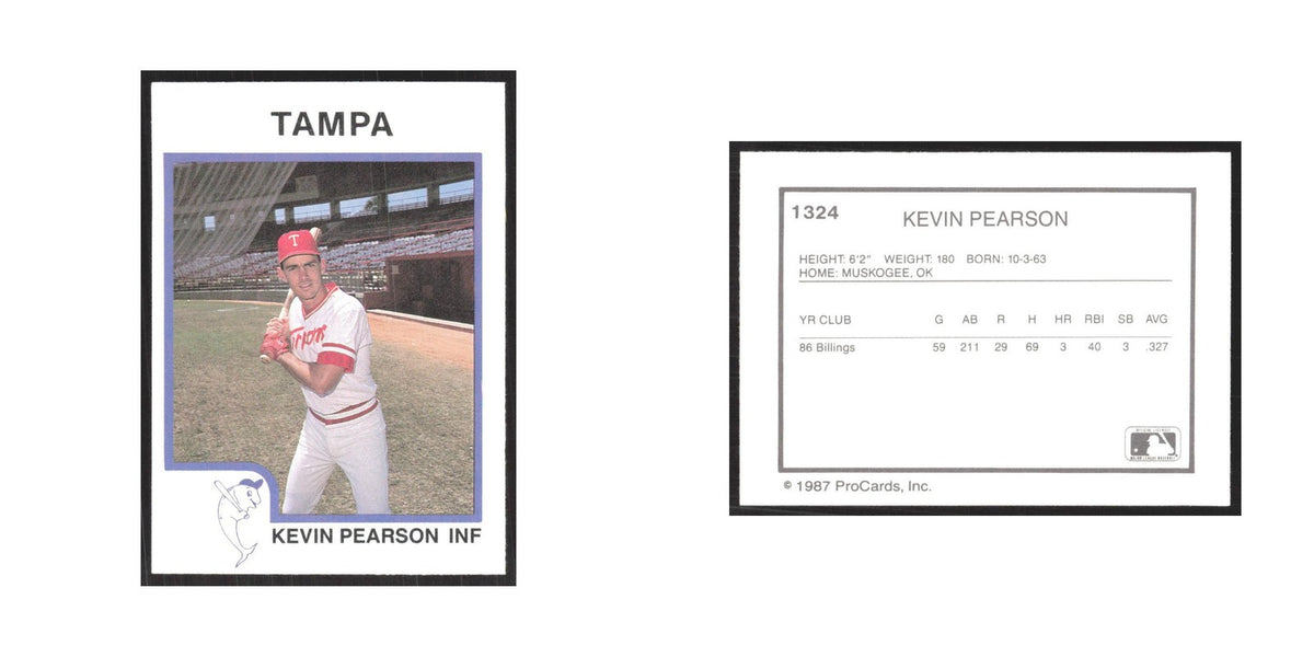 1987 ProCards Minor League Kevin Pearson Tampa Tarpons #1324