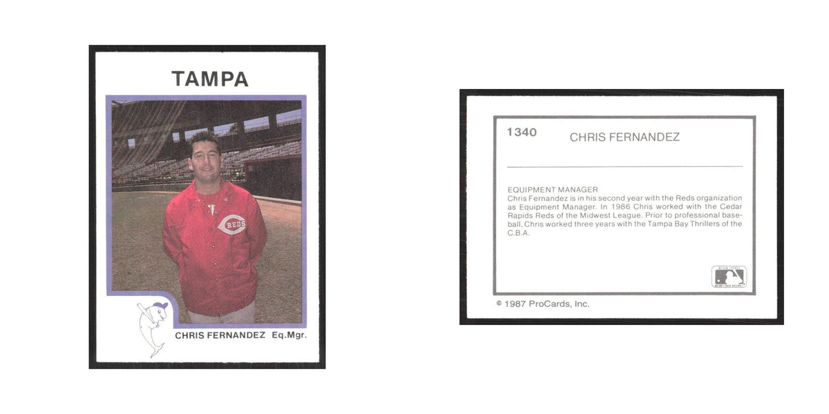 1987 ProCards Minor League Chris Fernandez Tampa Tarpons #1340