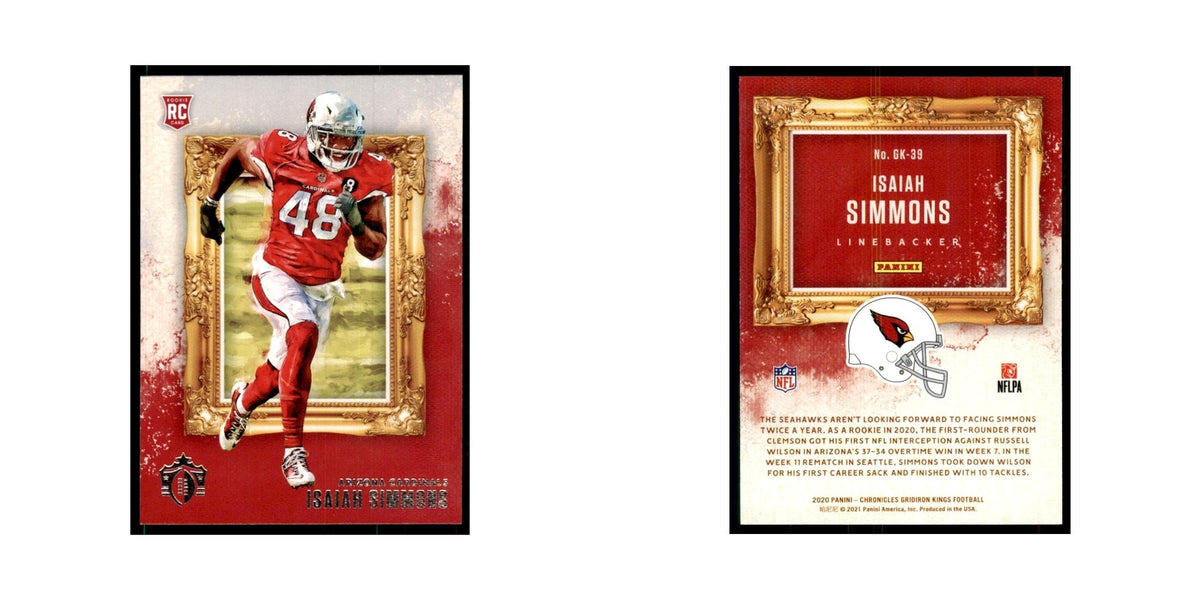 2020 Panini Chronicles Gridiron Kings Isaiah Simmons RC Cardinals #GK-39