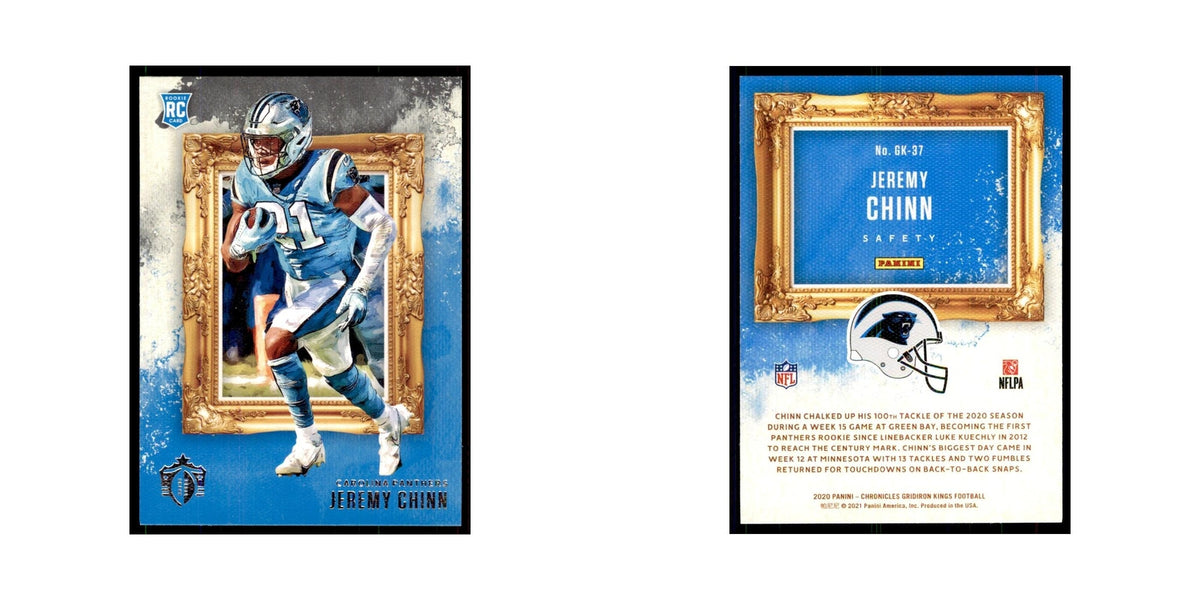 2020 Panini Chronicles Gridiron Kings Jeremy Chinn RC Panthers #GK-37