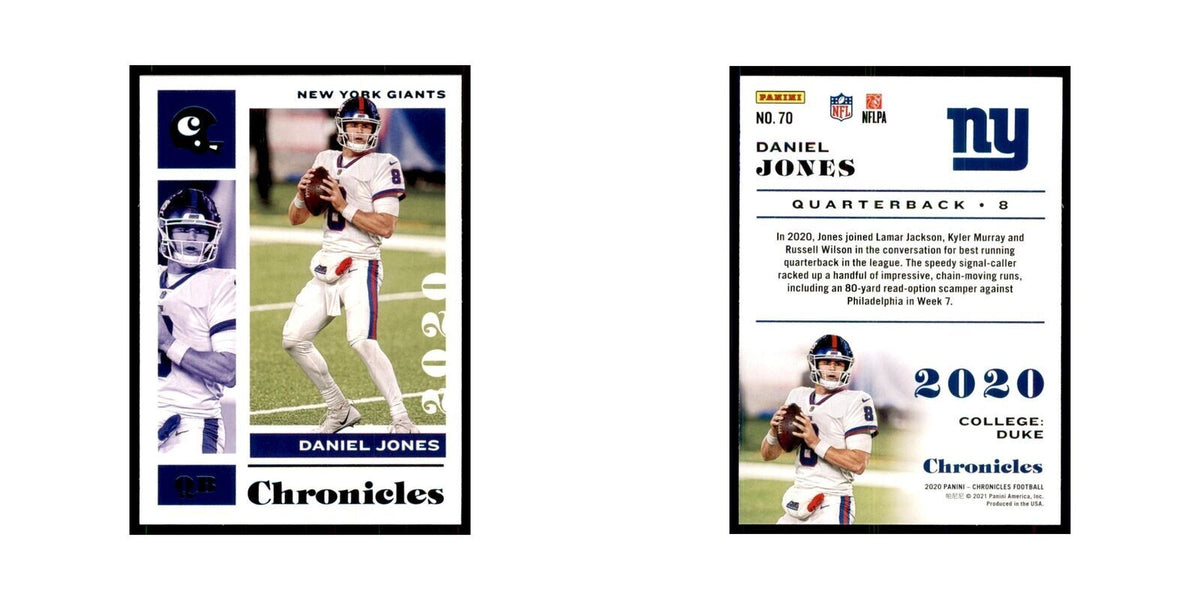 2020 Panini Chronicles Daniel Jones Giants #70