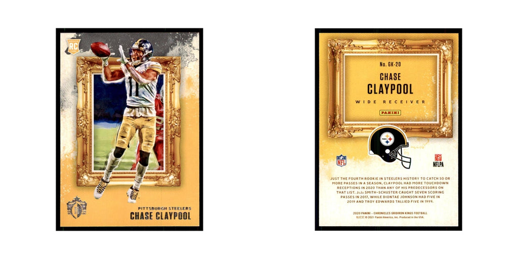 2020 Panini Chronicles Gridiron Kings Chase Claypool RC Steelers #GK-20