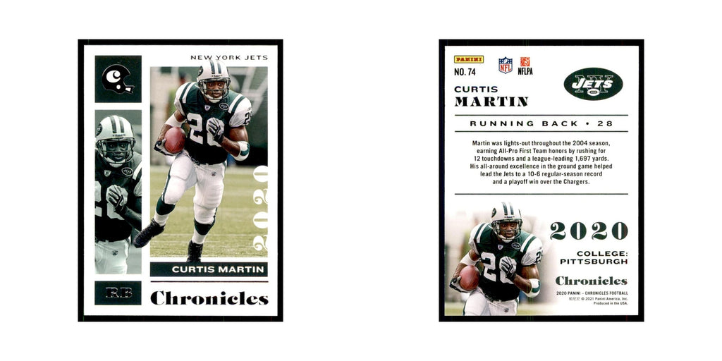 2020 Panini Chronicles Curtis Martin Jets #74