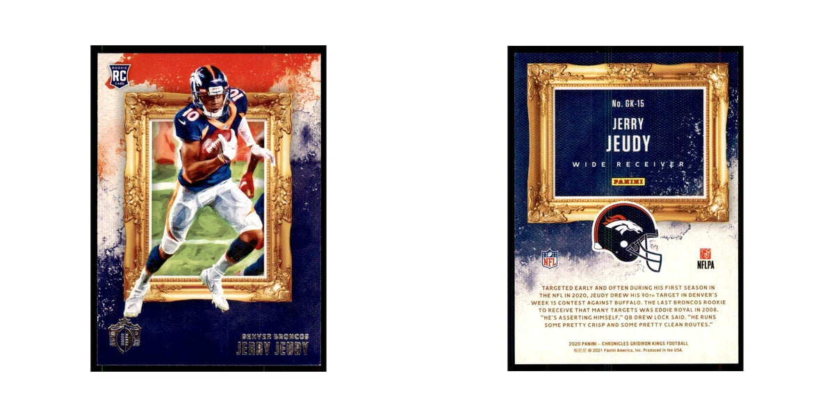 2020 Panini Chronicles Gridiron Kings Jerry Jeudy RC Broncos #GK-15