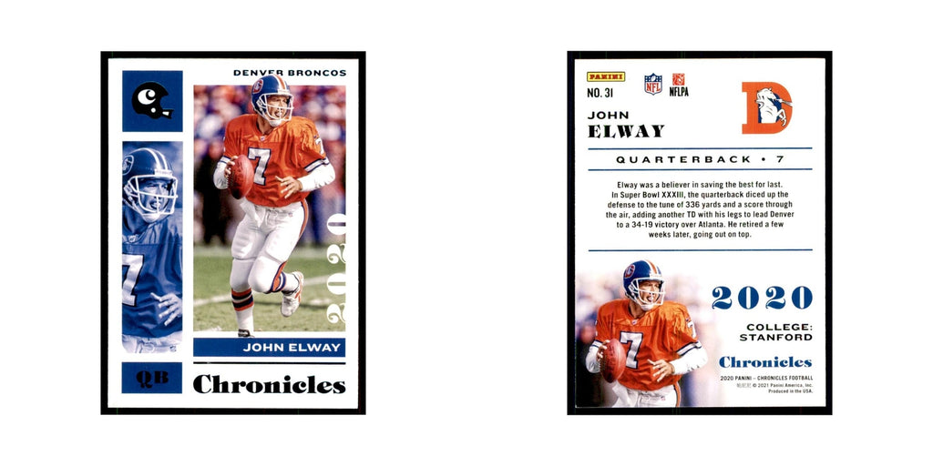 2020 Panini Chronicles John Elway Broncos #31