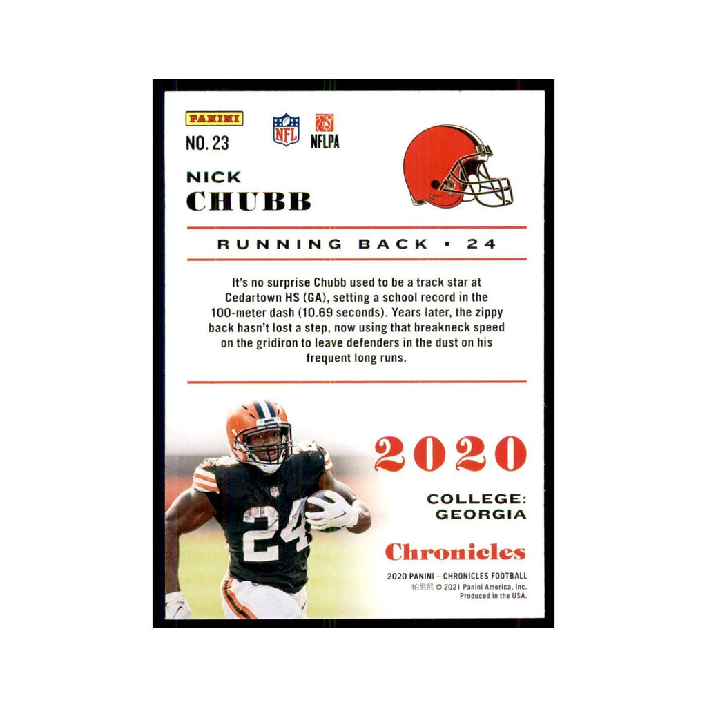 2020 Panini Chronicles Nick Chubb Browns #23