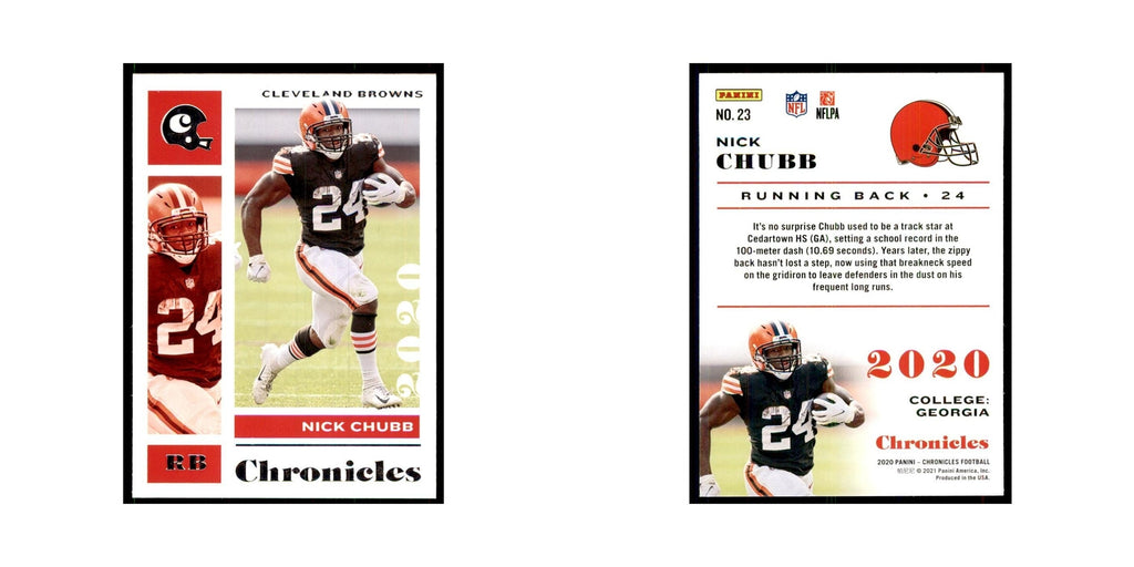 2020 Panini Chronicles Nick Chubb Browns #23