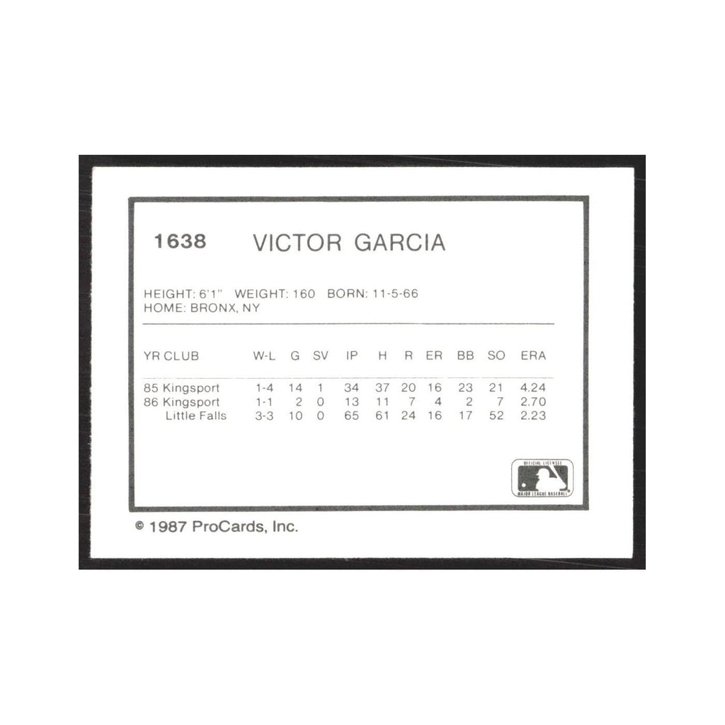 1987 ProCards Minor League Victor Garcia Columbia Mets #1638