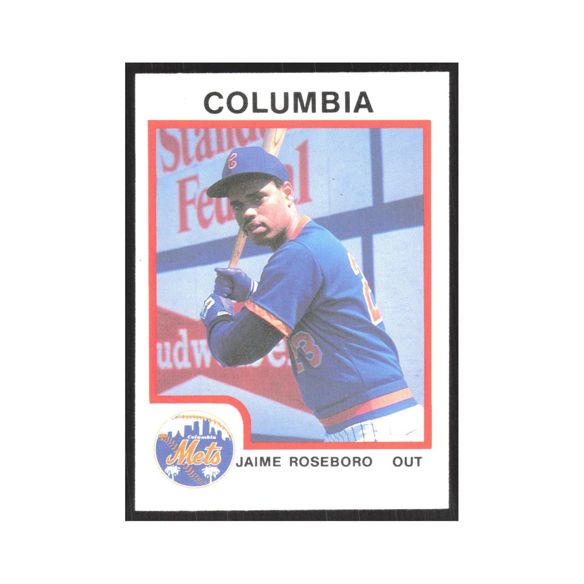 1987 ProCards Minor League Jaime Roseboro Columbia Mets #1628