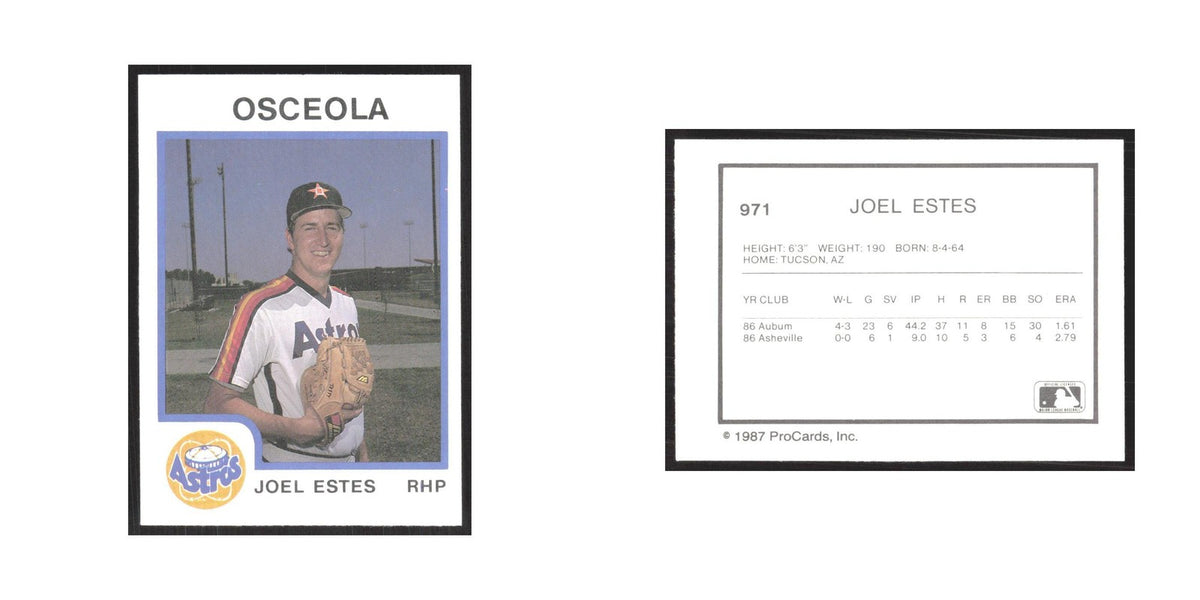 1987 ProCards Minor League Joel Estes Osceola Astros #971
