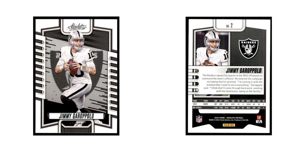 2023 Panini Absolute Jimmy Garoppolo Raiders #2