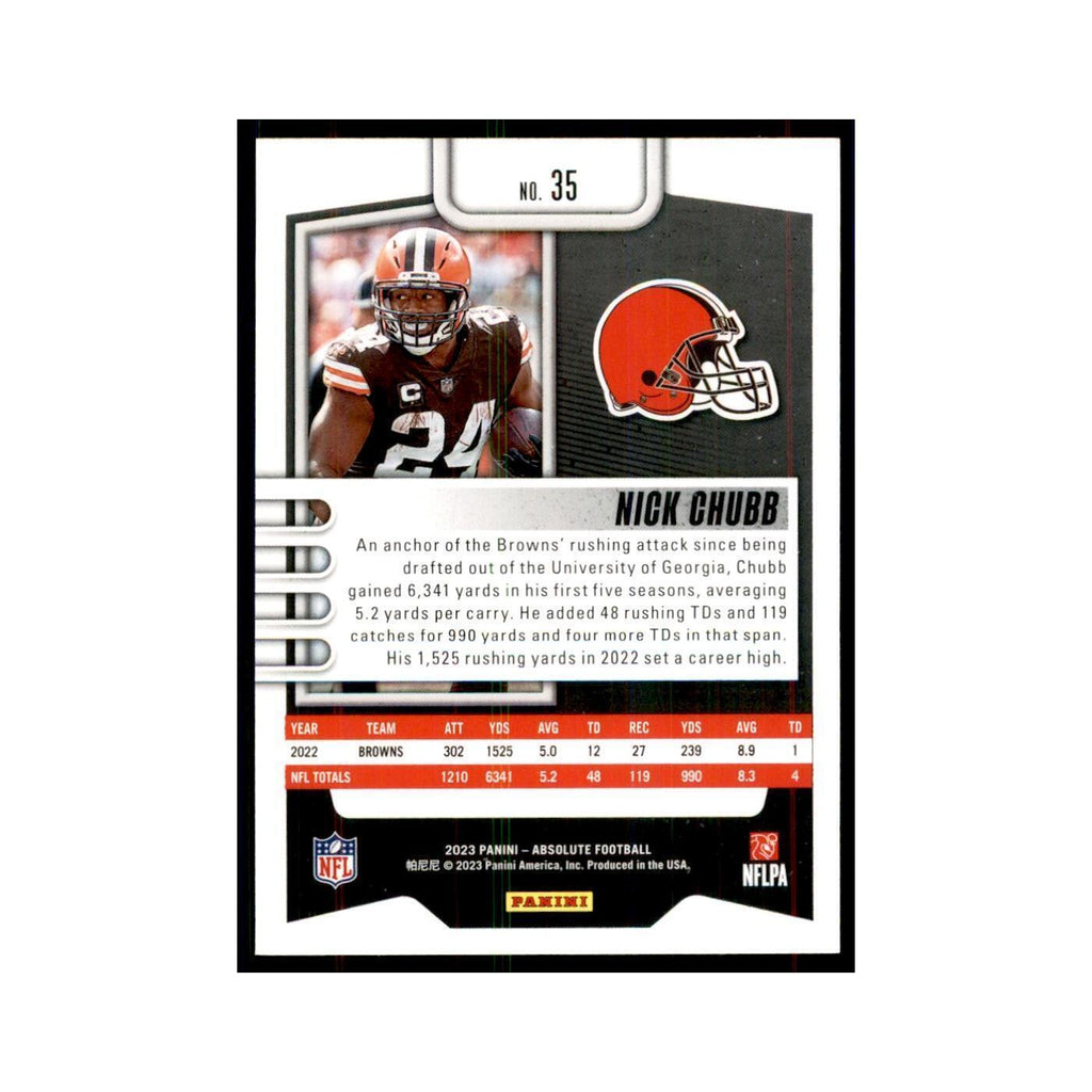2023 Panini Absolute Nick Chubb Browns #35