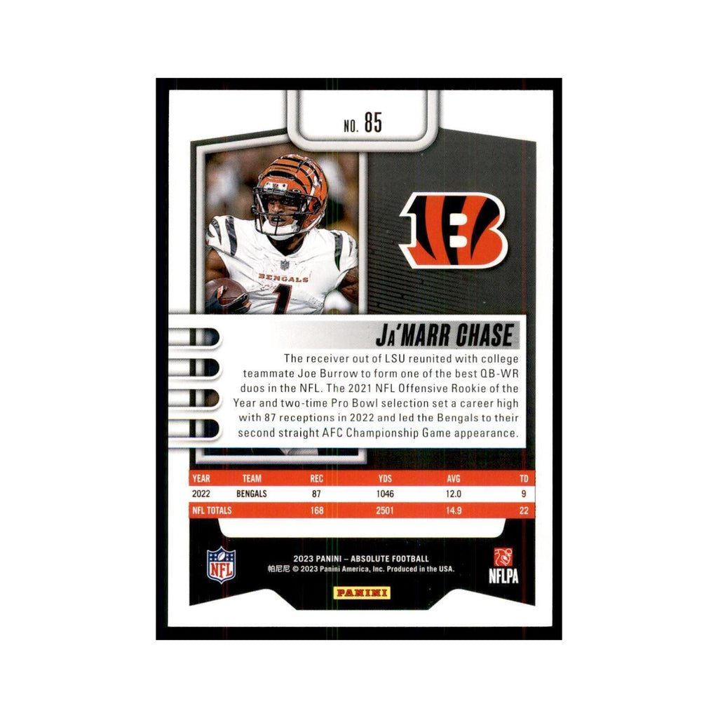 2023 Panini Absolute JaMarr Chase Bengals #85