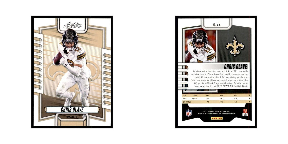 2023 Panini Absolute Chris Olave Saints #72