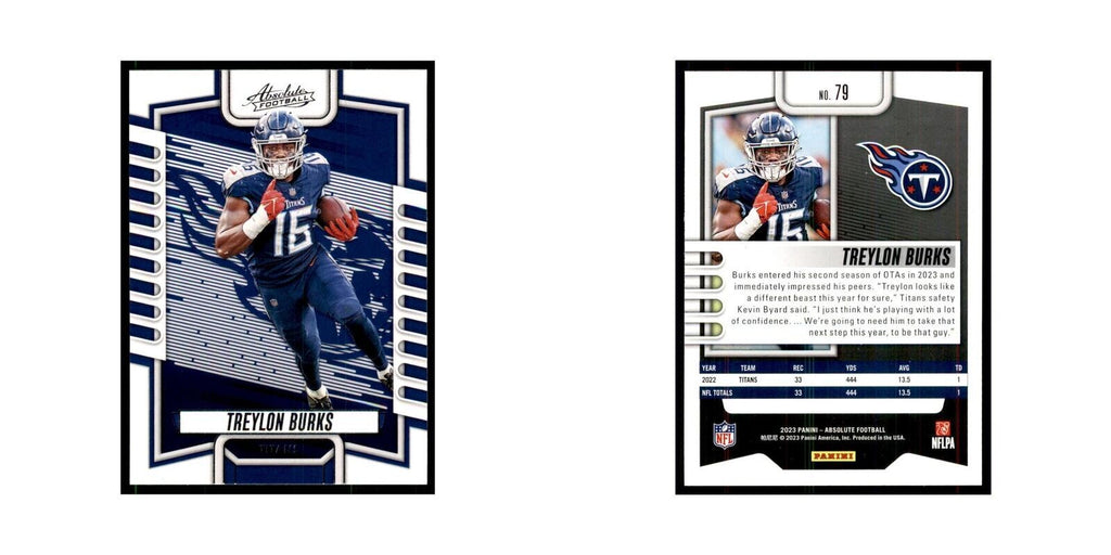 2023 Panini Absolute Treylon Burks Titans #79