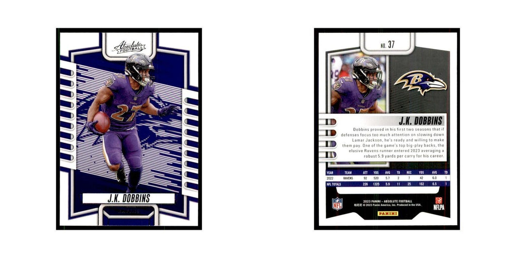 2023 Panini Absolute J.K. Dobbins Ravens #37