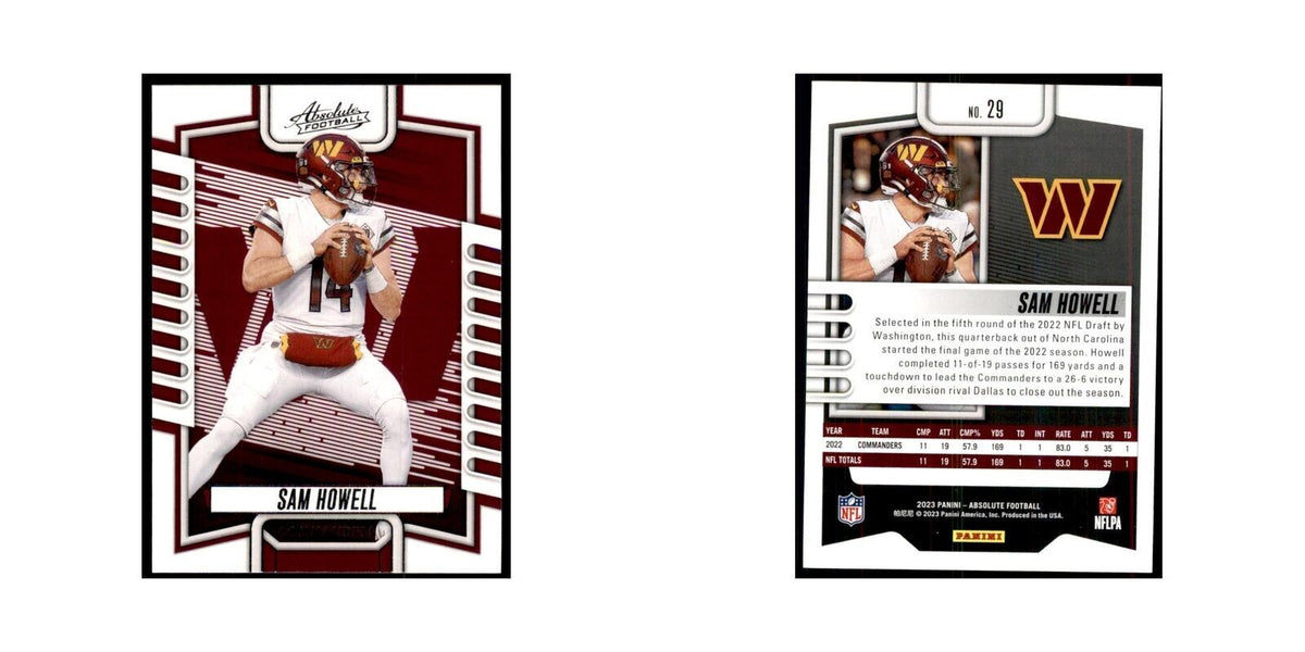 2023 Panini Absolute Sam Howell Commanders #29