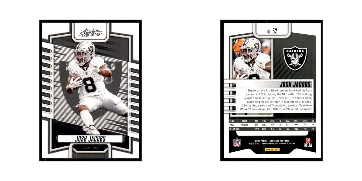 2023 Panini Absolute Josh Jacobs Raiders #52