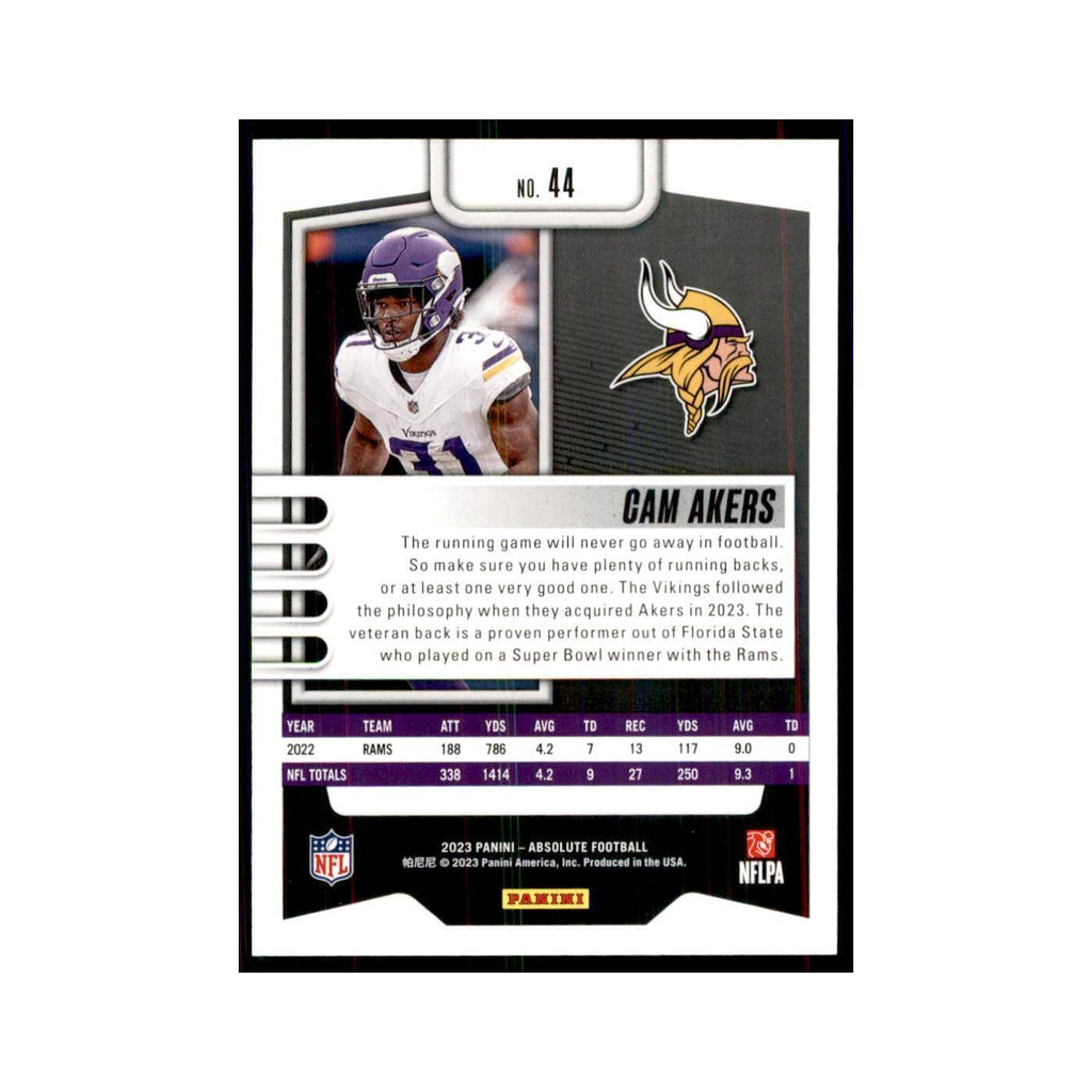 2023 Panini Absolute Cam Akers Vikings #44