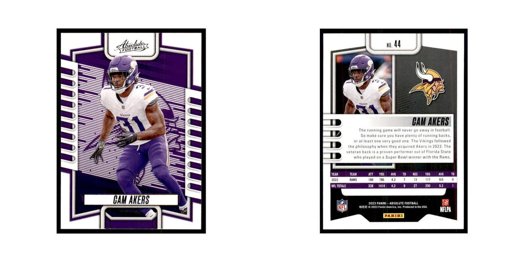 2023 Panini Absolute Cam Akers Vikings #44