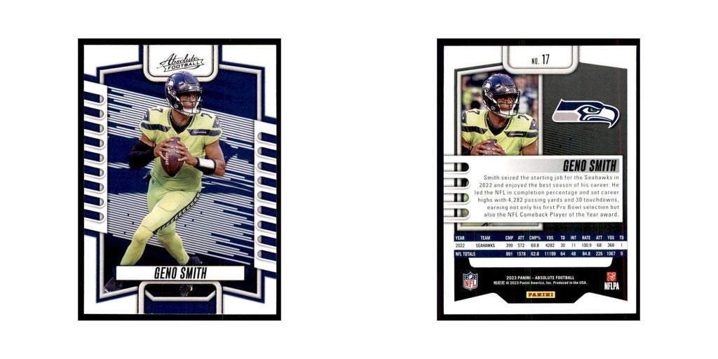 2023 Panini Absolute Geno Smith Seahawks #17