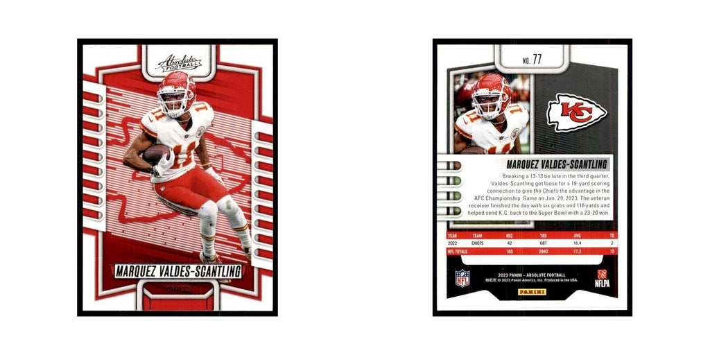 2023 Panini Absolute Marquez Valdes-Scantling Chiefs #77