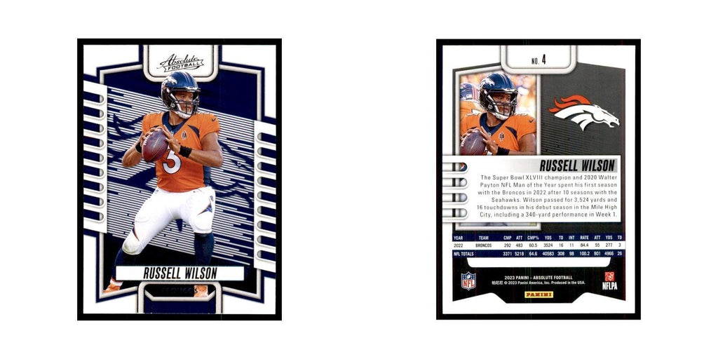 2023 Panini Absolute Russell Wilson Broncos #4