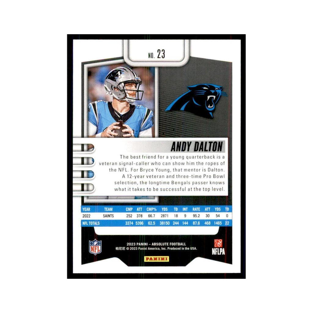 2023 Panini Absolute Andy Dalton Panthers #23