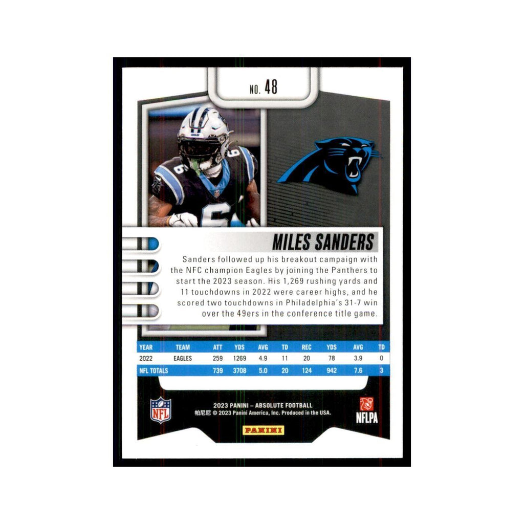 2023 Panini Absolute Miles Sanders Panthers #48