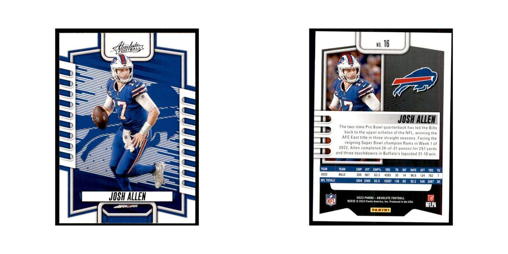 2023 Panini Absolute Josh Allen Bills #16