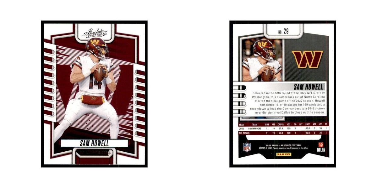2023 Panini Absolute Sam Howell Commanders #29