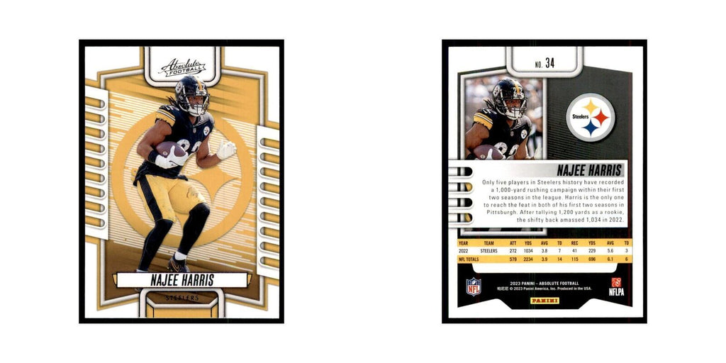 2023 Panini Absolute Najee Harris Steelers #34