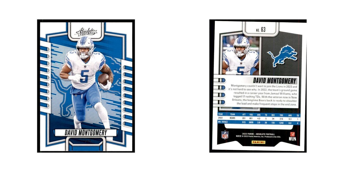 2023 Panini Absolute David Montgomery Lions #63