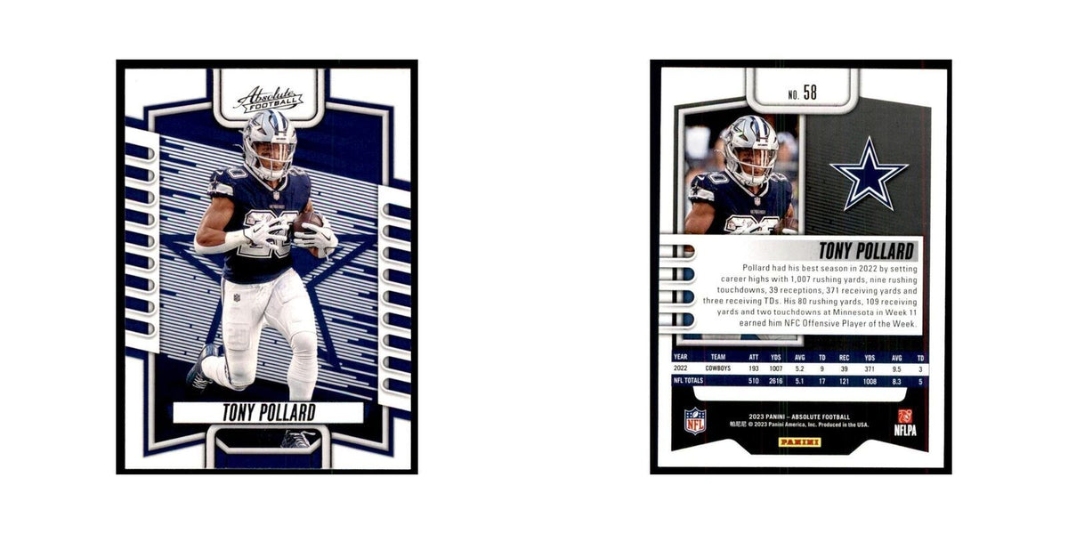 2023 Panini Absolute Tony Pollard Cowboys #58