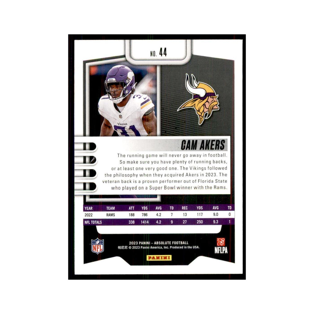2023 Panini Absolute Cam Akers Vikings #44