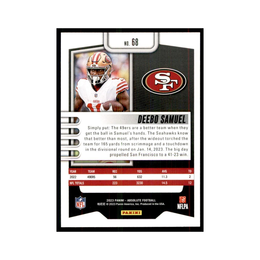 2023 Panini Absolute Deebo Samuel 49ers #68
