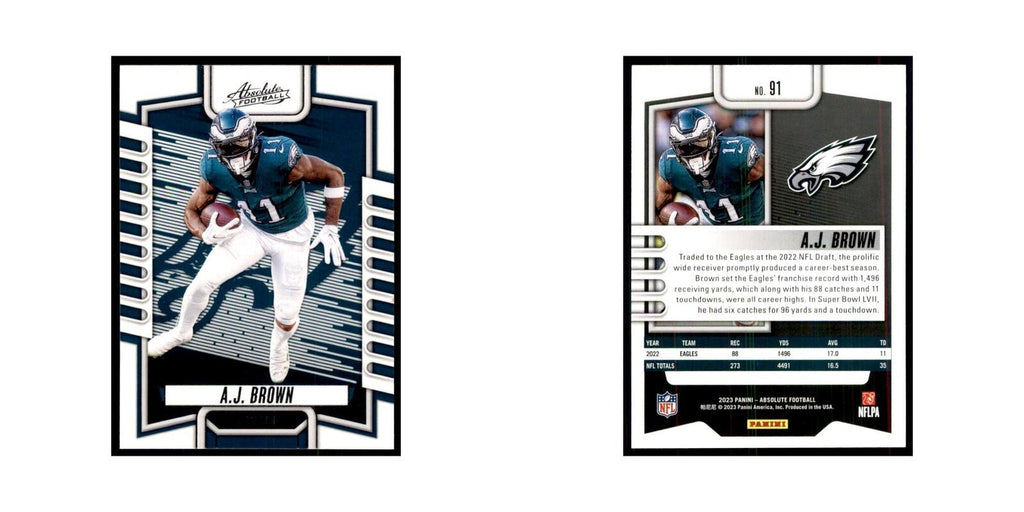2023 Panini Absolute A.J. Brown Eagles #91