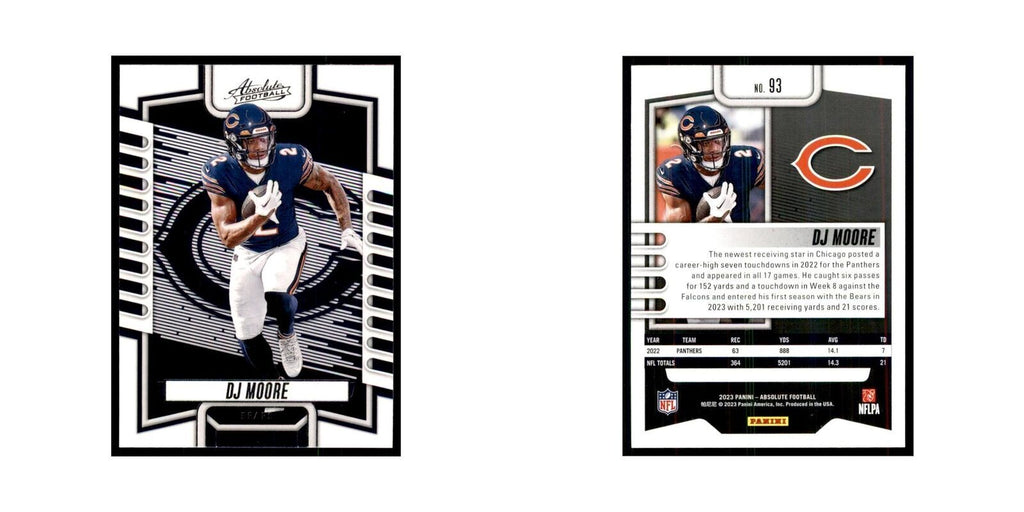 2023 Panini Absolute DJ Moore Bears #93