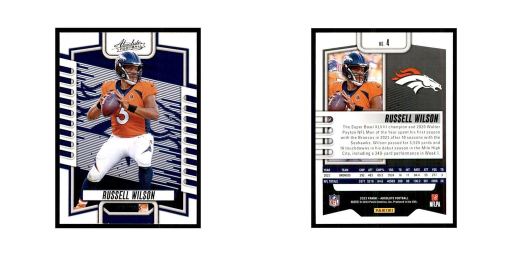 2023 Panini Absolute Russell Wilson Broncos #4