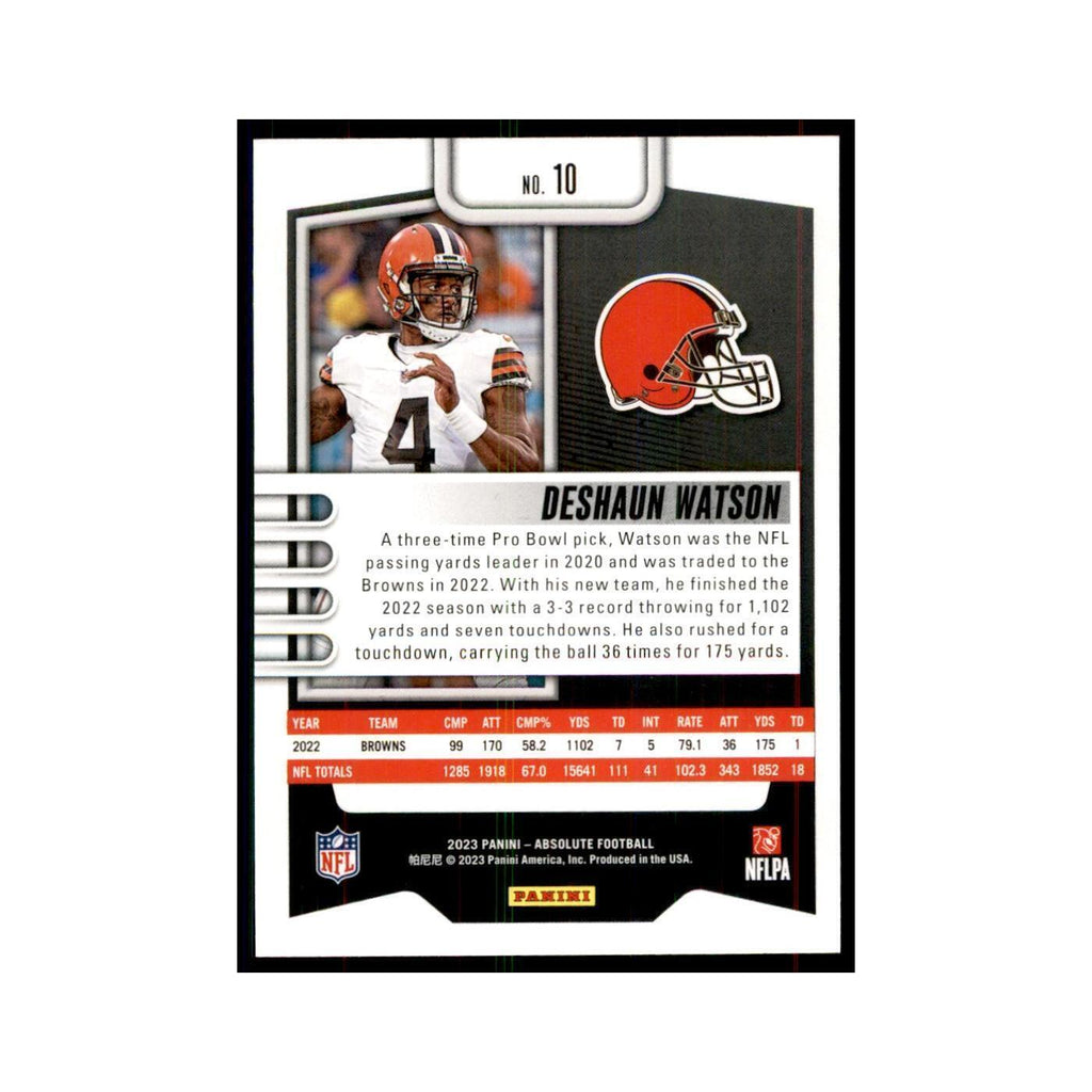 2023 Panini Absolute Deshaun Watson Browns #10